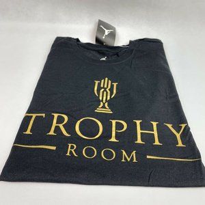 AirJordan TrophyRoom Jumpman Black/Gold ShortSleeve Mens T-Shirt 847739-013
